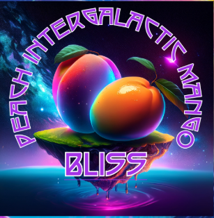 Intergalactic Peach Mango Bliss original artwork